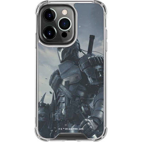 DC Comics Arkham Origins Deathstroke iPhone 14 Pro Clear Case